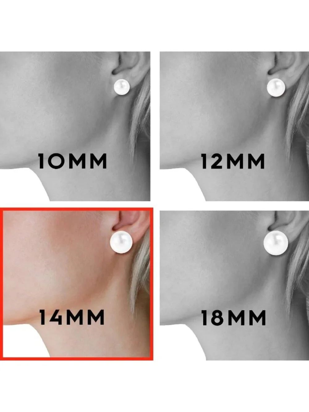 Oversized Simulated Pearl Clip-On Earrings for Women - Statement Jewelry